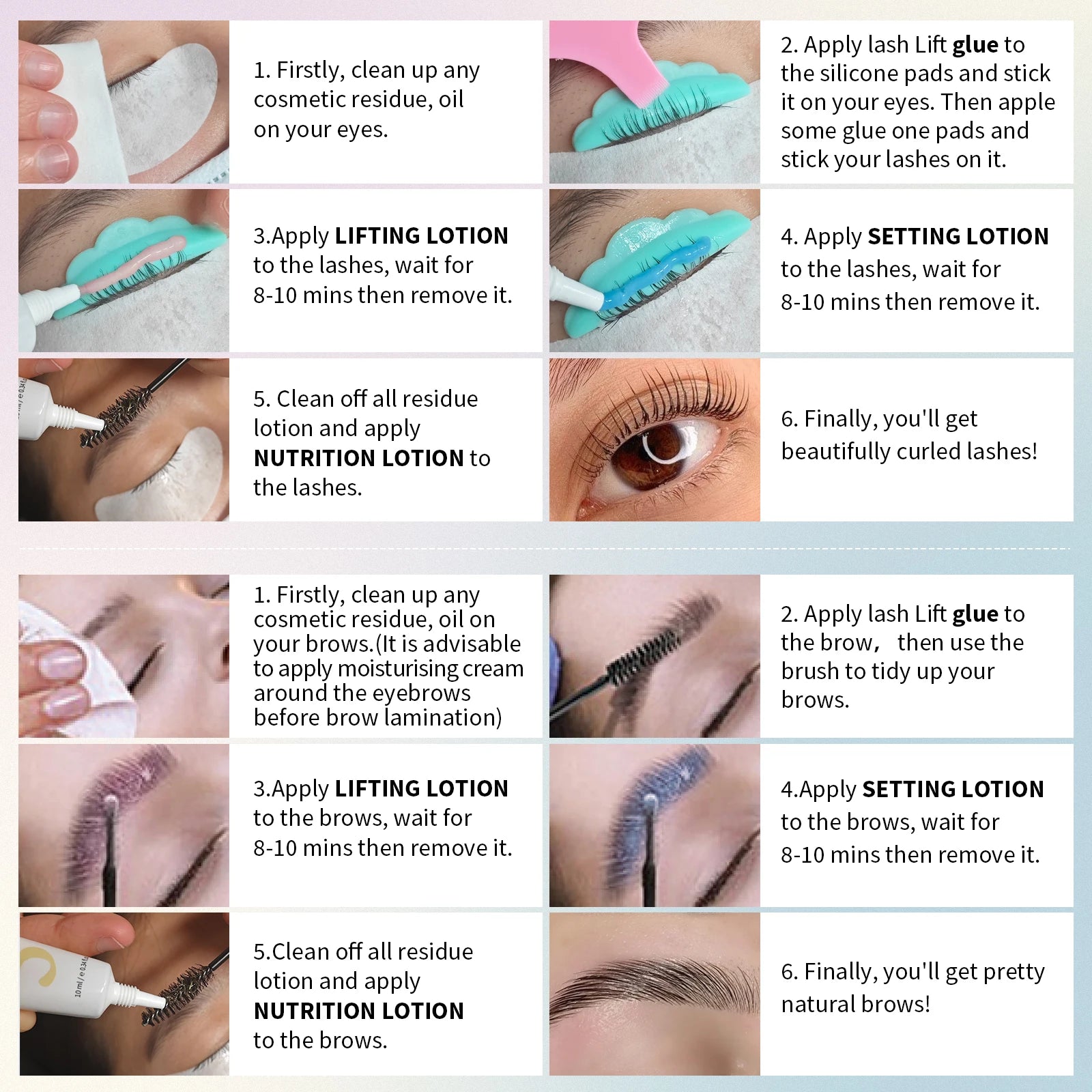 Libeauty 10ml Fix Perming Tube Set Lash Lift Brow Lamination Perm Fixation Setting Lotion Eyelashes Lifting Health Beauty Tools