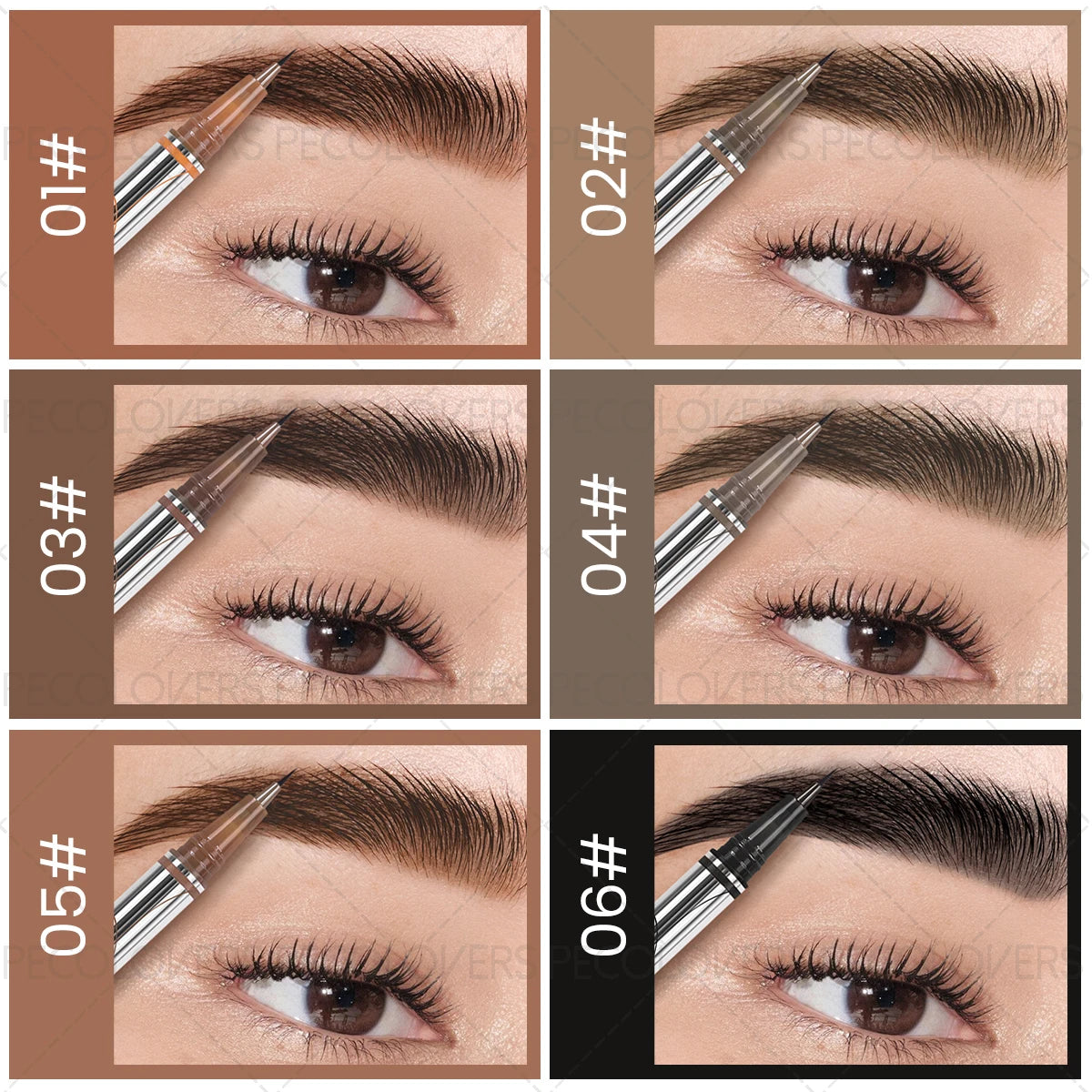 1PC Long-Lasting Waterproof Eyebrow Pencils - Precision Microblading Liquid Eyebrow Tattoo Pencils with Fine Tips for Sketching