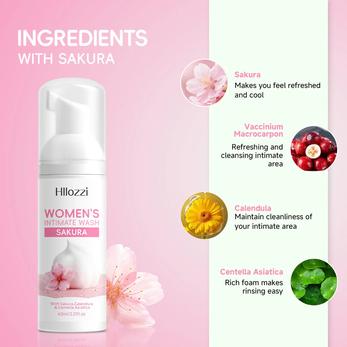 WOMEN'S INTIMATE WASH SAKURA: Superior Odor Control, All-Day Freshness & Gentle Daily Grooming Care. Designed for Peak Hygiene.
