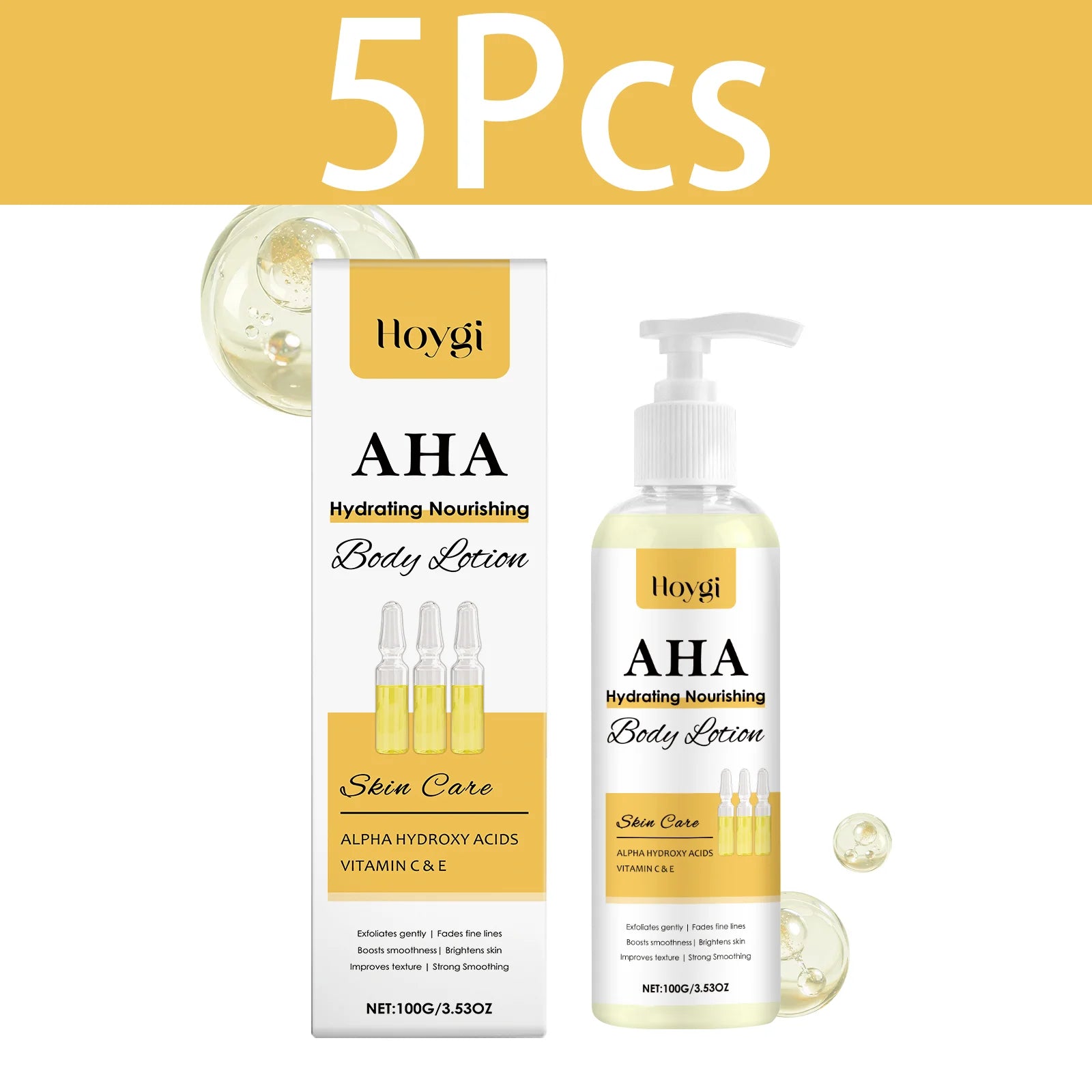 HOYGI Vitamin C Body Lotion Refreshing Moisturizing Non Greasy Vitamin E Deep Hydration Nourishing Body Cream For Chapped Skin