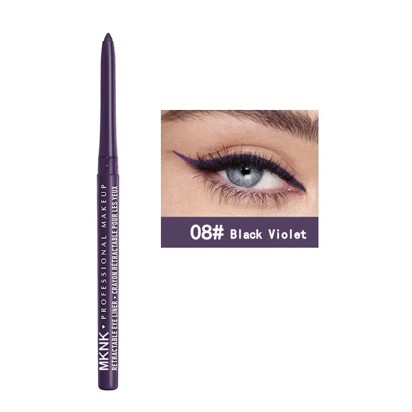 Auto Rotating Eyeliner Gel Pencil &Lip Liner,Easy to Color High Pigment Eye Makeup Pen,Waterproof Long Smudge Resistant Cosmetic