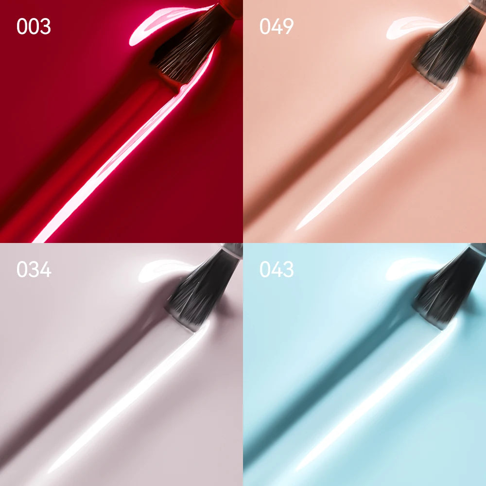 MAYCHAO Cherry Red Gel Nail Polish 12ml Glossy Semi Permanent Soak Off UV LED Frosted Gel Nails Base Painting Varnish