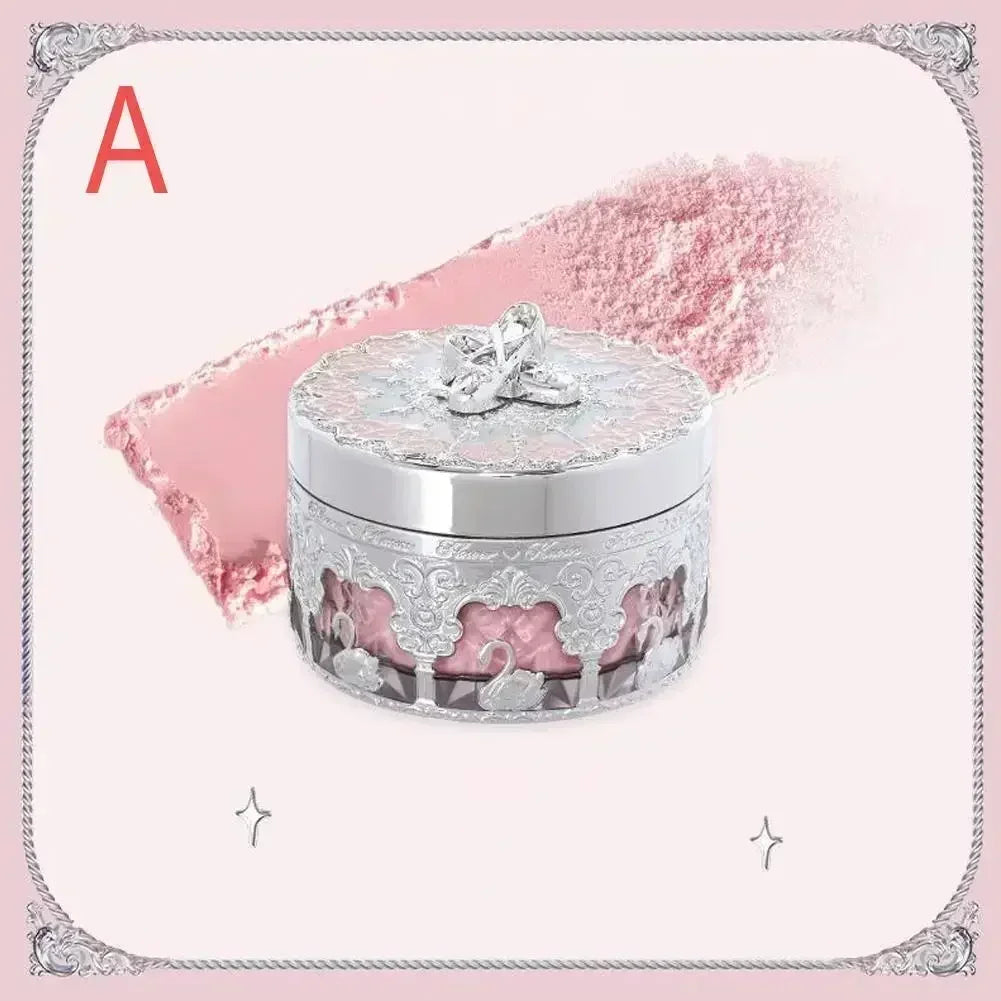 Flower Knows Swan Ballet Setting Rose Scent Loose Powder Makeup Matte Finishing Oil Control Setting Powder Make-up For Women
