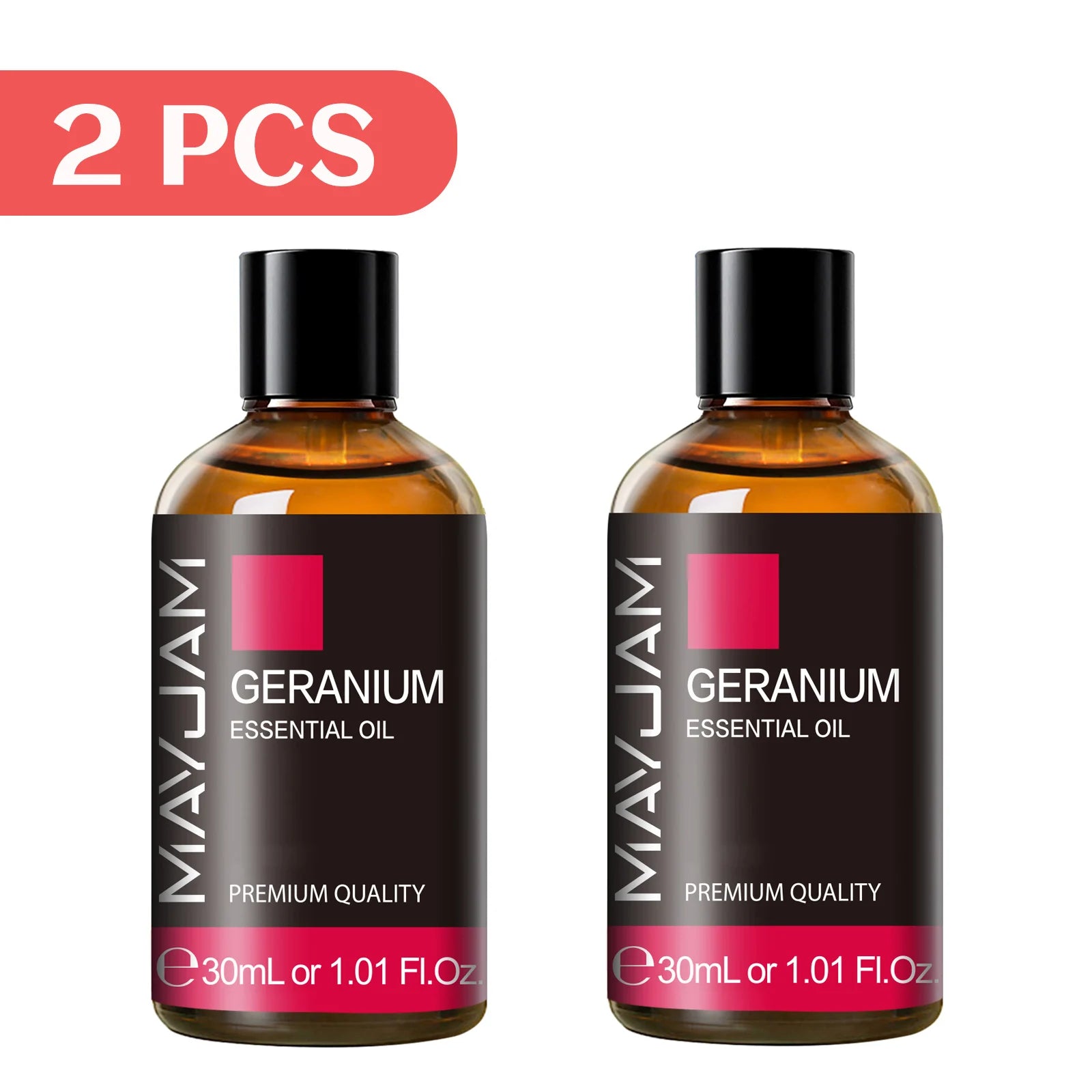 MAYJAM 2 Bottles Essential Oils 30ml Lavender Bergamot Vanilla Peppermint Scents for Diffuser Aromatherapy Candles Soap Making