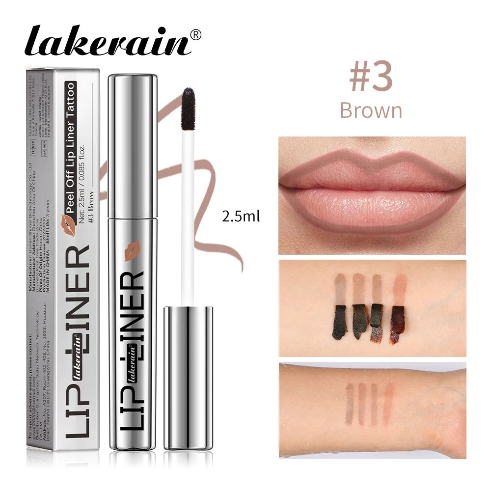 4colors Peel Off Lip Liner Waterproof Long Lasting Lipliner Pencil Moisturising Lips Gloss Tattoo Lipgloss Lipsticks Cosmetics