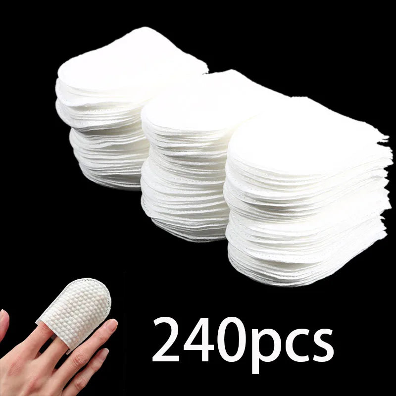 240/120pcs U-Shaped Cotton Pads For Face Makeup Removal Soft Makeup Cotton Pads Face And Nails For Removing Makeup Remover Tools