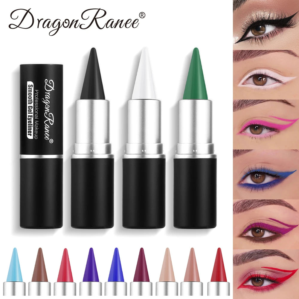 Colored Eyeliner Is Waterproof and Sweat-Proof, Does Not Smudge, Easy for Beginners to Use, Green, Purple, Black, Long-Lasting, Does Not Come Off, Eyeliner Pen for Festival Performance Makeup