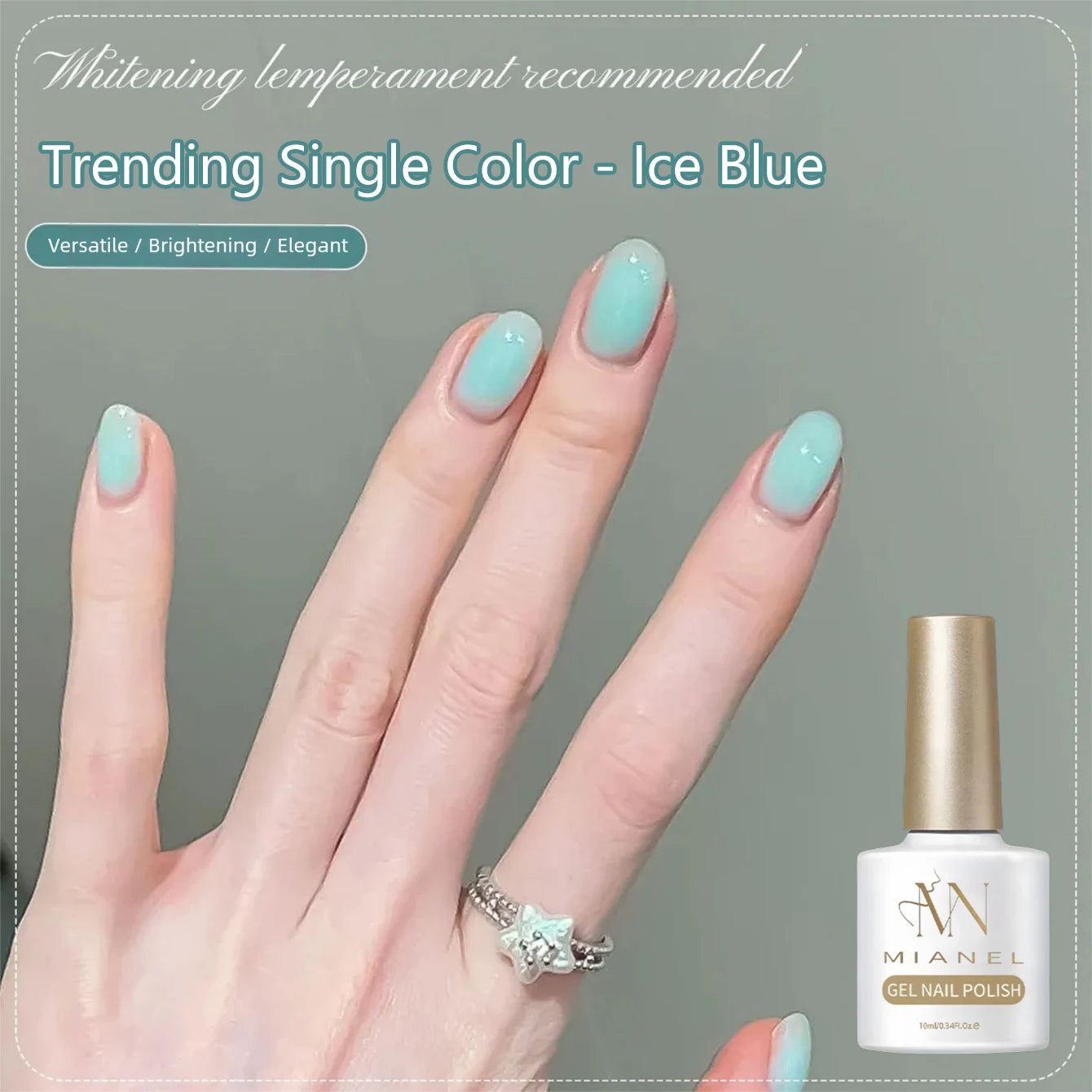 Premium Feel Summer Ice Clear Mint Blue Green Jelly Gel Nail Polish Cute Nails UV LED Light Nails Suitable For Toe Nails