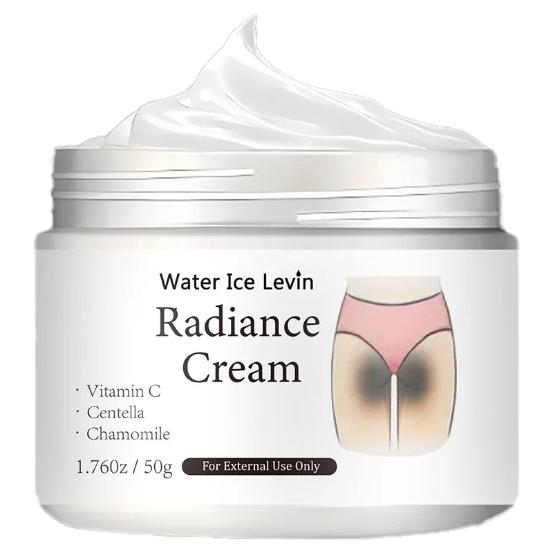 50g of Radiance Cream - Contains Vitamin C, for Private Areas, Underarms, Joints, Improves the Appearance of Melanin, and Illuminates the Skin Inside the Buttocks and Thighs