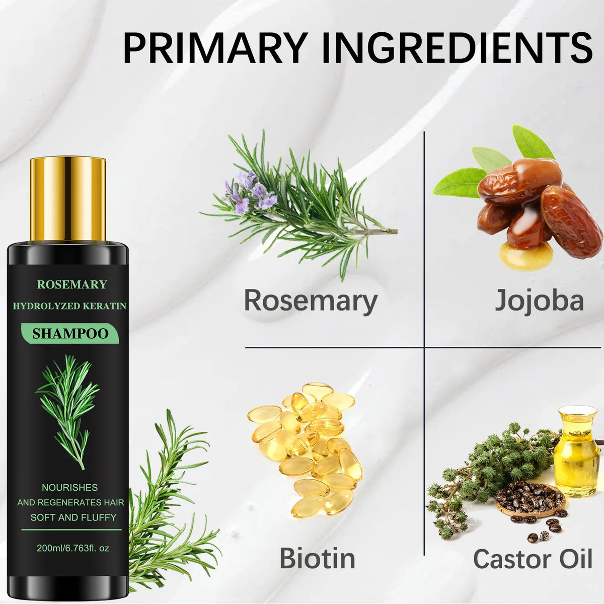 Hair Shampoo For Fast Hair Growth Rosemary Hair Regrowth Shampoo Anti Hair Loss Effective, Hair Care Is Healthier