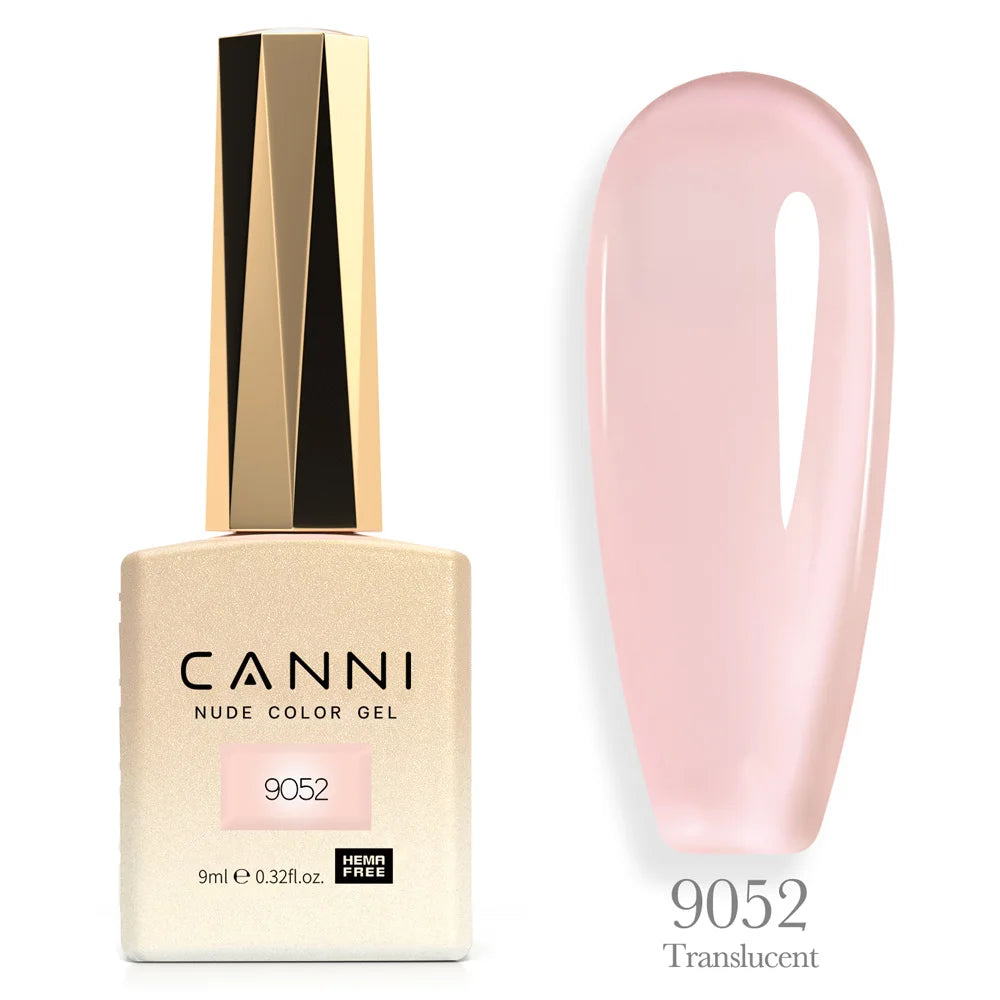 Canni TPO FREE Nail Gel Polish 9ml Jelly Color Transparent Semi Permanent Natural Nude Collection French Nail Gel Lacquer