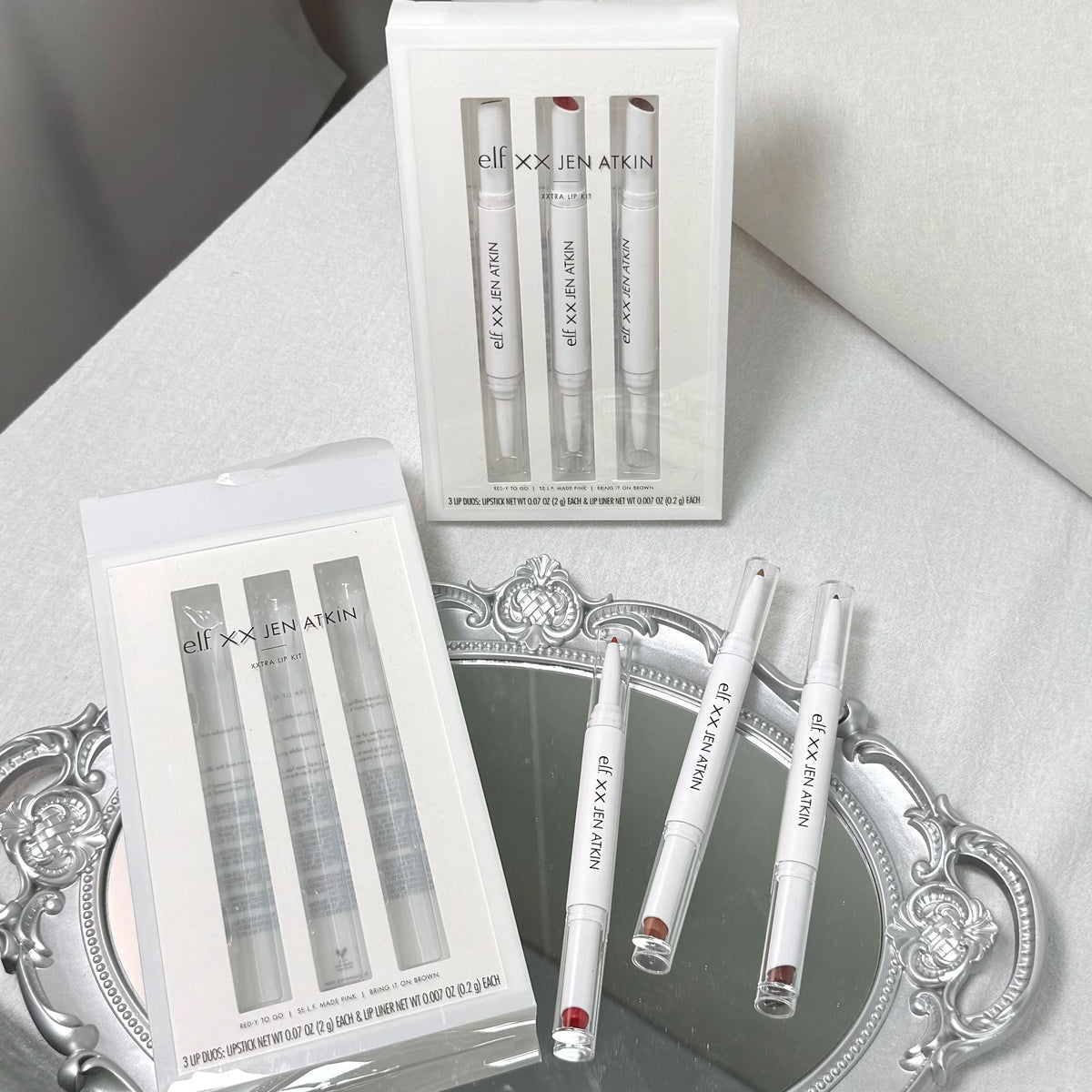 Hot Brand Elf 2Pcs Duo Set Mango-Watermelon Mint-Chocolate Bubblegum-Cherry Lip Balm Lasting Moisturizer Lip Gloss Cosmetics