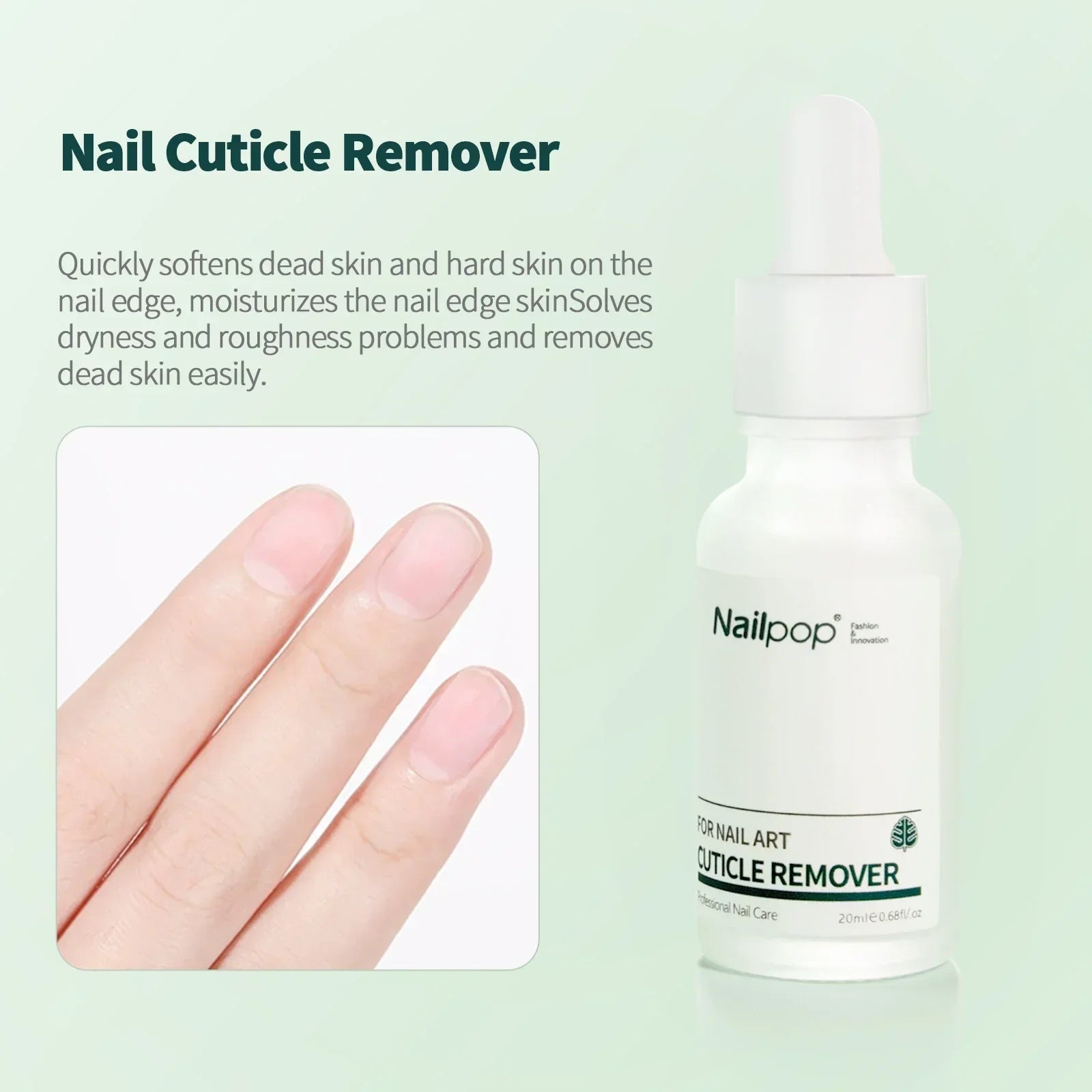 NAILPOP 15ml Magic Gel Polish Remover 3-5 Mins Fast Remove Varnish Soak Off UV LED Cleaner Top Coat Function Gel Remove Tool