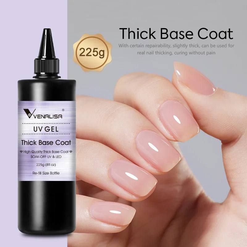 VENALISA Jelly Gel Large Volume 1L Jelly Nude Collection Not Burning Soak Off UV LED Soft Extension Gel Nail Gel Nail Manicure
