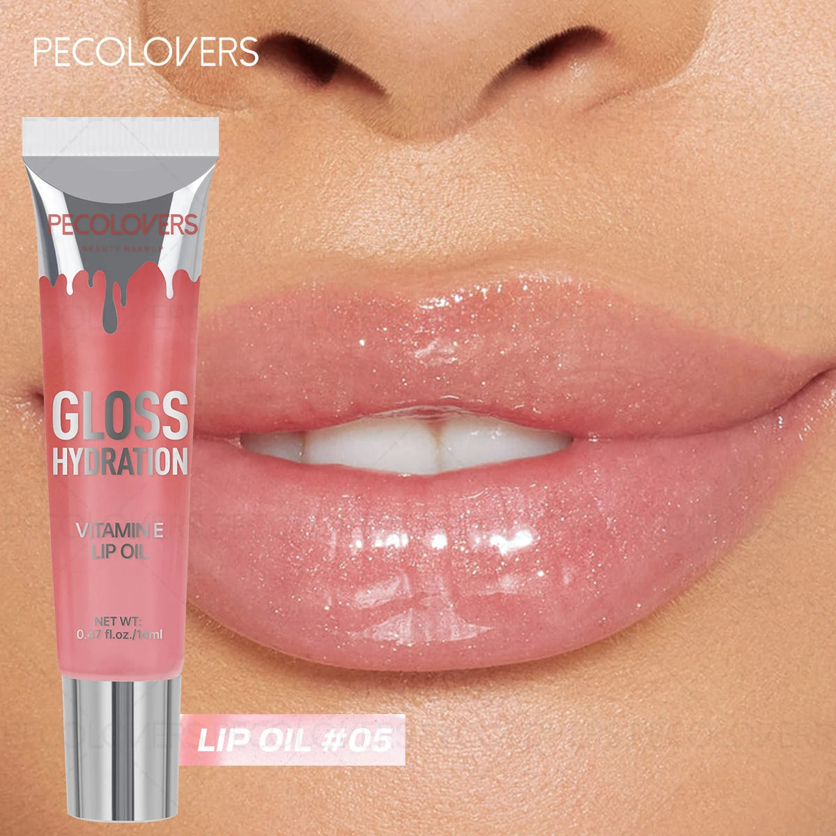 1PC Gentle Moisturizing, Non-sticky, Glossy, Sparkling Gel Formula, Waterproof and Sweat-proof, Single Color Shiny Lip Gloss