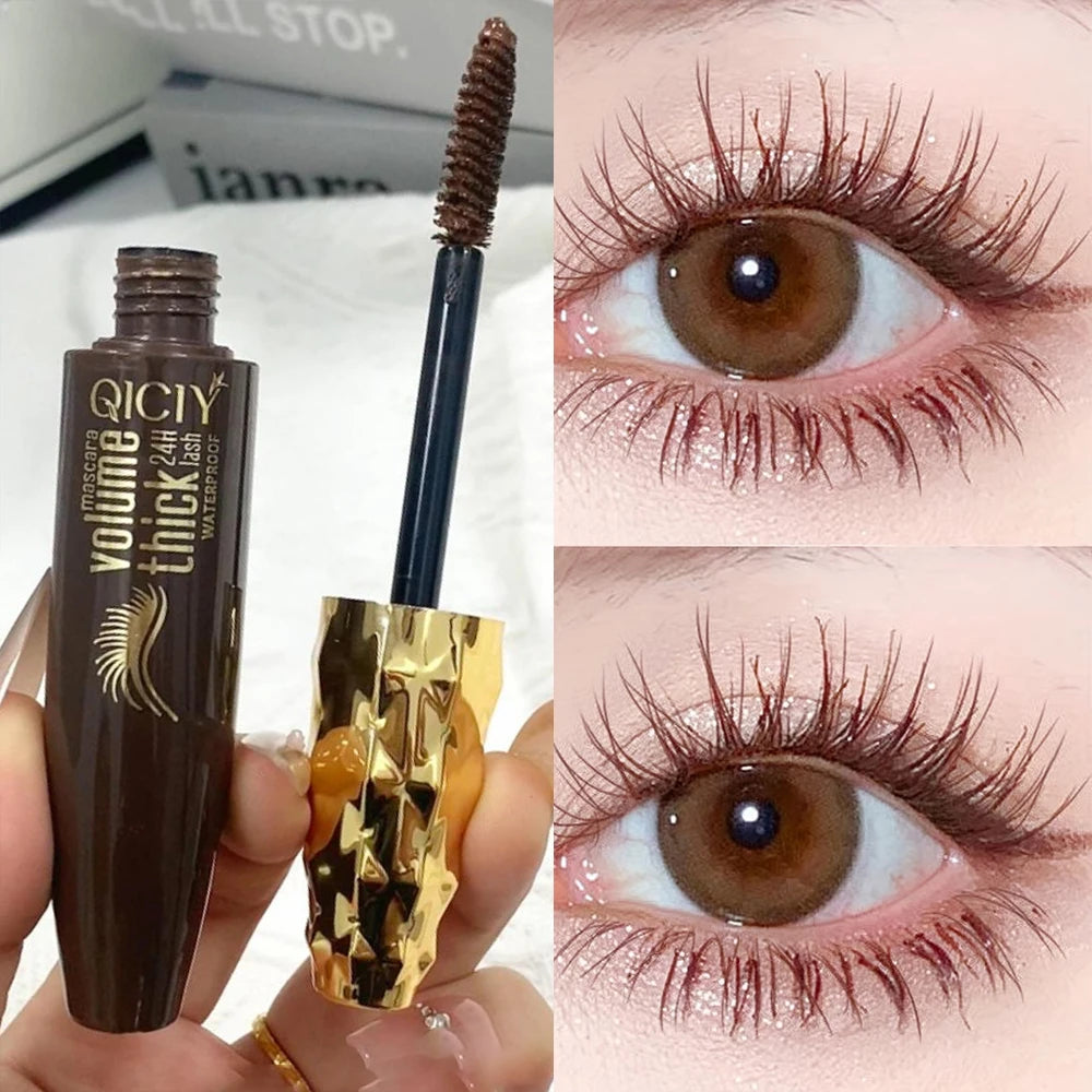 Waterproof Brown Mascara, Thick and Long-lasting, Not Prone To Smudging The Lashes