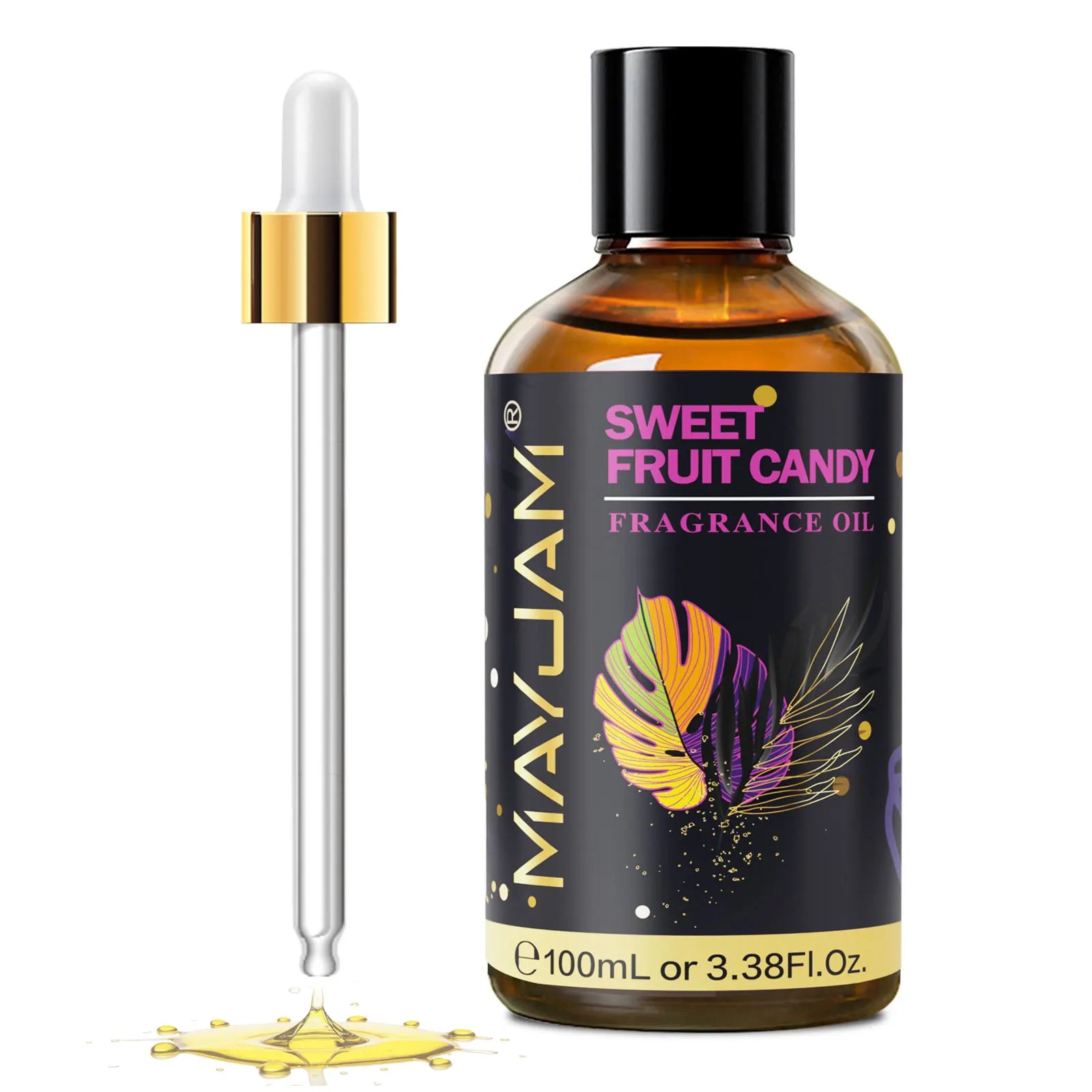 MAYJAM 100ml Fragrance Oils with Dropper For Humidifier Car Diffuser White Musk Bubble Gum Sea Breeze Freesia Baby Powder