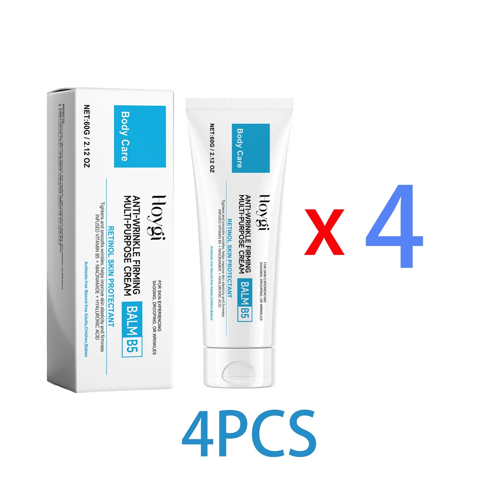 Retinol Body Butter Cream Anti Wrinkle Firming Moisturizer for Sagging Skin Deep Hydration Stretch Marks Vitamin B5 All Skin 60g