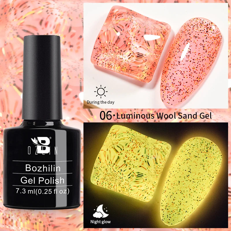 AWStorG Intense Rainbow Cat Eye Gel 5ml Holographic Laser Magnetic Nail Gel Soak Off UV LED Gel Polish Shiny Rainbow Manicur
