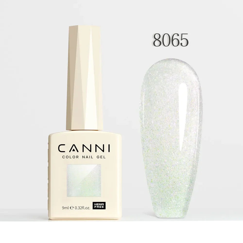 CANNI HEMA FREE TPO FREE 9ml Glitter Silver Cat Magnetic Gel Nail Polish Galaxy Diamond Full Coverage Pigmented Gel for Nail
