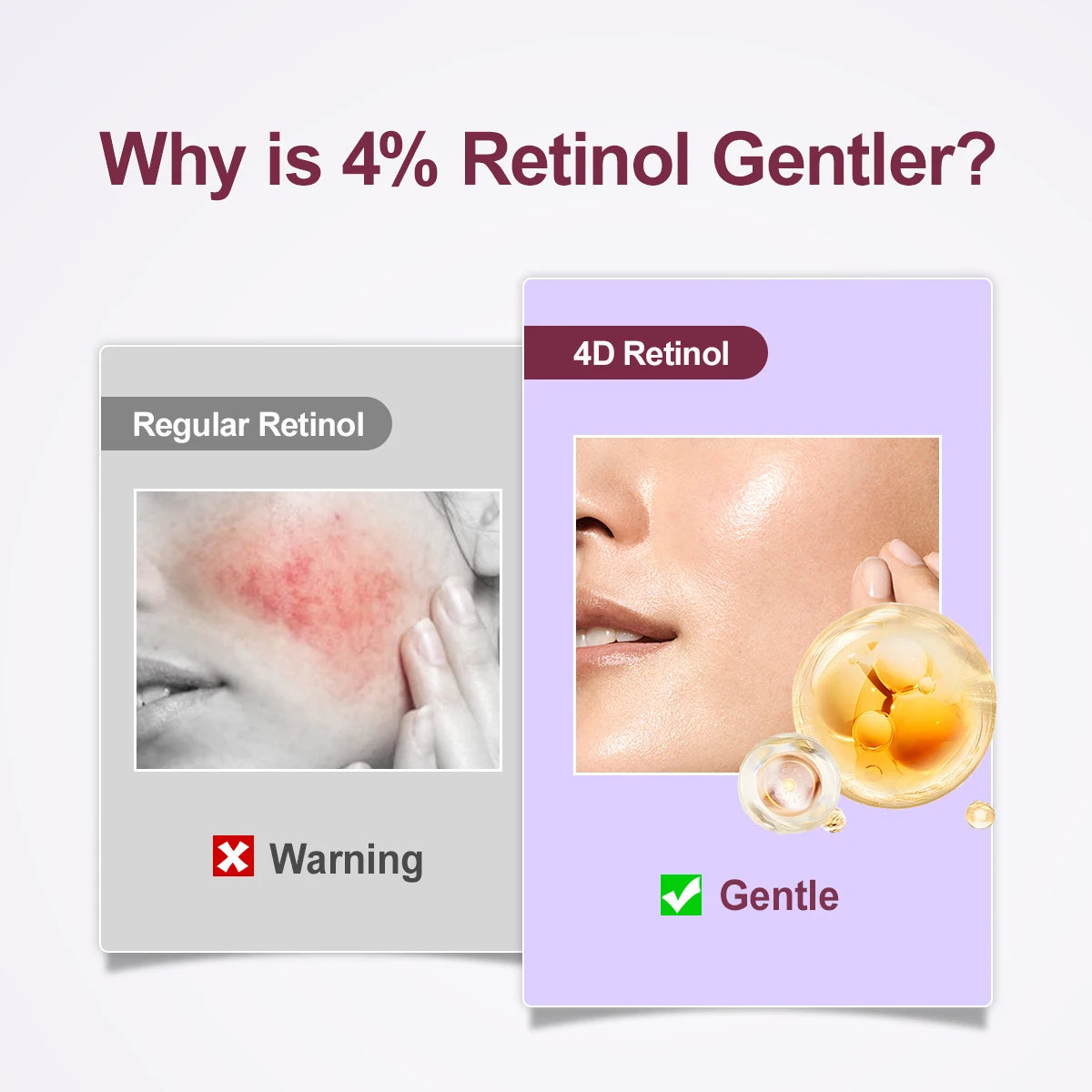 Retinol Face Serum Anti Wrinkle Deep Moisturizing Nourish Essence Fade Fine Line Firming Anti Aging Facial Serum Skin Care