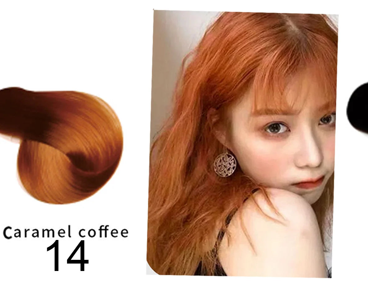 Mokeru 500ml Argan Oil Essence Natural Long Lasting Dark Brown Permanent Hair Dye Shampoo For Gray Hair Women Fast Color Dyeing