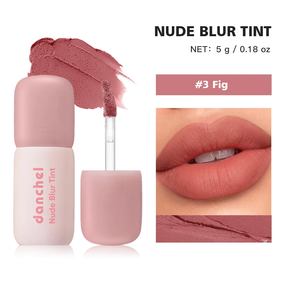 K‑Beauty Nude Blur Tint 15 Light Apricot 2‑in‑1 Lip & Cheek Stain Soft‑Focus Matte Long Lasting Waterproof Korean Lip Makeup