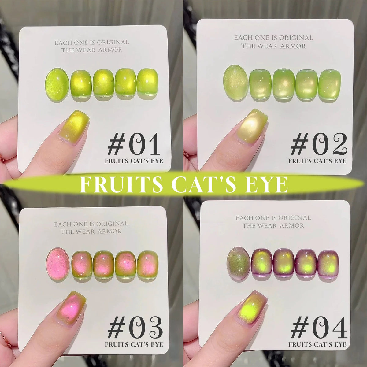 MIANEL 12ML Emperor Green Cat Eye Gel Nail Polish Whitenning Nails Green Nails Suitable For Nail Salons Nail Supplies  1-21pcs