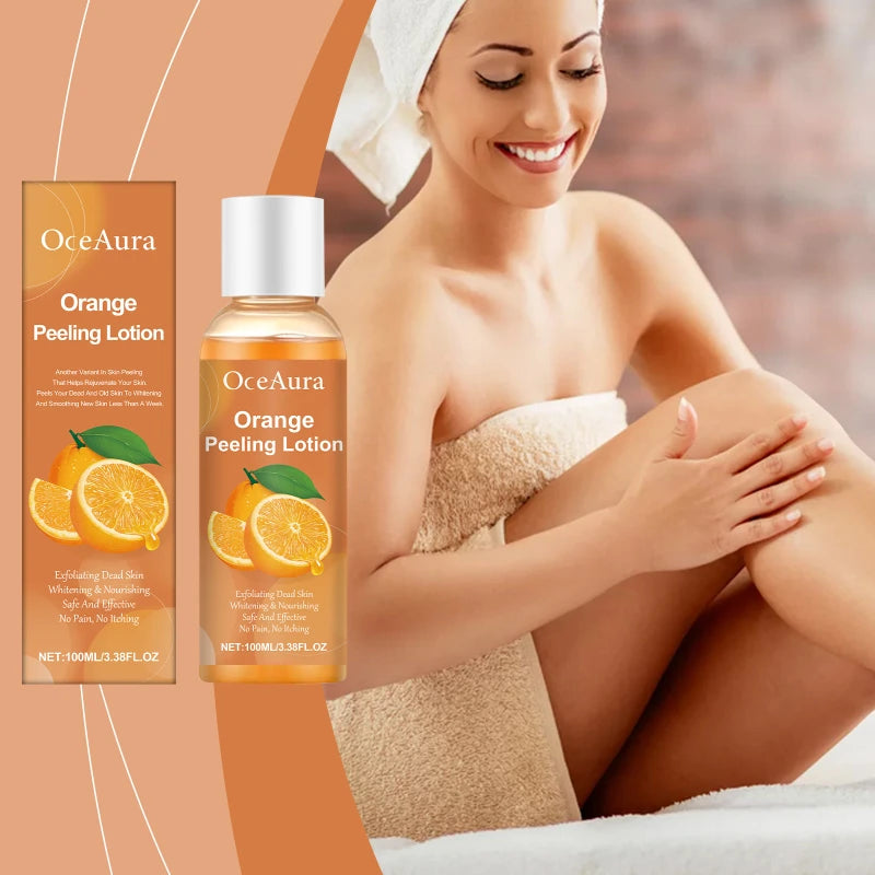 Orange Peel Essential Oil Deep Cleansing Exfoliating Gentle Formula To Soften Smooth Skin Natural Face & Body Scrub Massage Oil