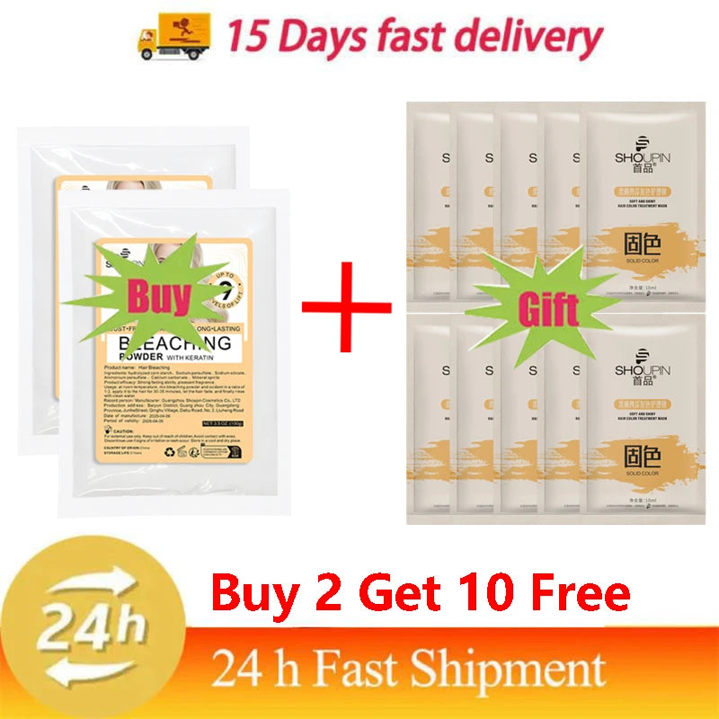 100g Natural Professional Health Hair Bleaching Agent Removes YellowColor Fixing Dye Hair Care Bleaching Non Irritating HairCare