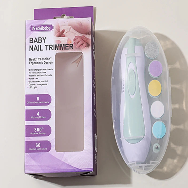 Multifunctional Electric Baby Cutter Trimmer Manicure Tool Set Baby CareNail Trimmer Baby Nail File Clippers Toes Fingernail