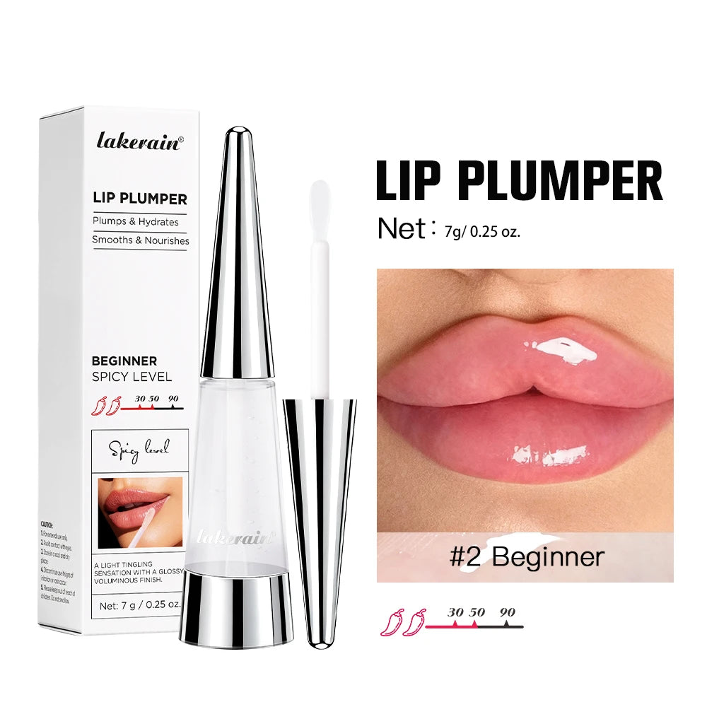 Lip Plumper Nourish Lips Care Moisturizing Transparent Gloss Fragrance Free Plumping Stocking Stuffer Cosmetics