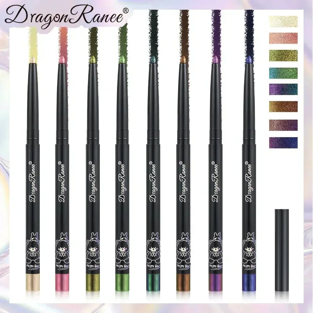 Multi Chrome Eye Liner Pen Lasting Shiny Metallic Eyeshadow Lying Silkworm Green Purple Makeup Pigment Glitter Aurora Eyeliner
