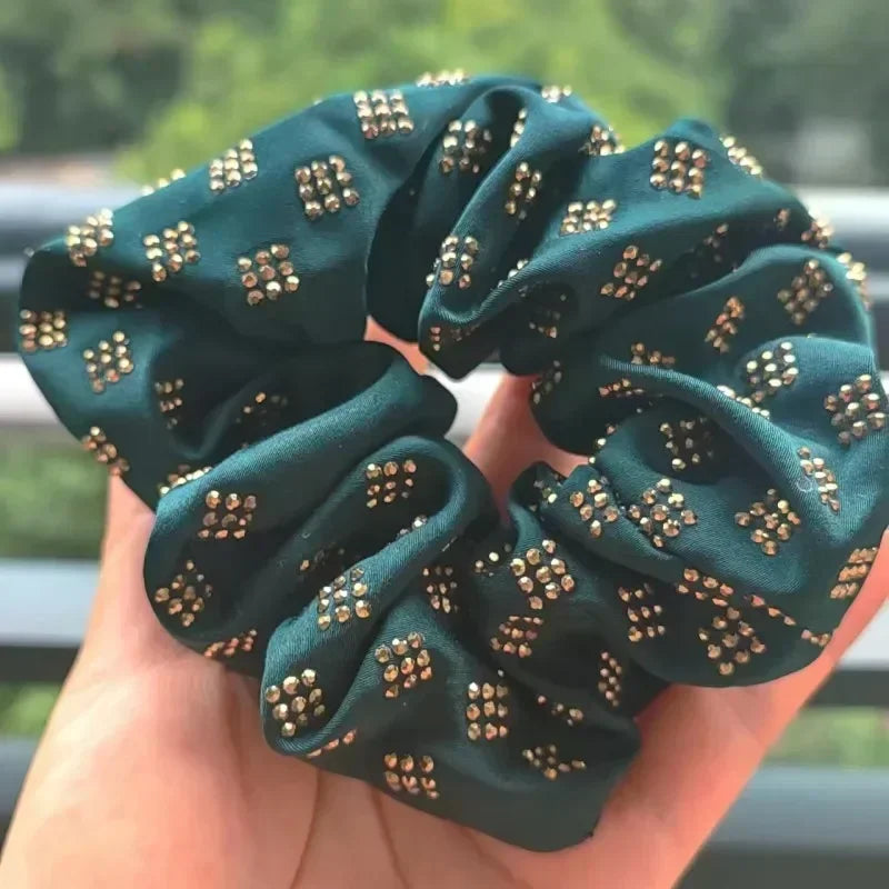 Women Lace Hair Scrunchies  Bow Hair Fantaisie Tie High Elasticity
