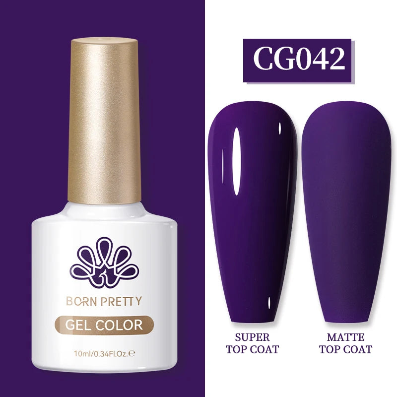 BORN PRETTY 10ml 24 Colors Gel Polish Green Purple Pink Nail Supplies Semi Permanent Varnish UV LED Soak Off Nail Long-Lasting
