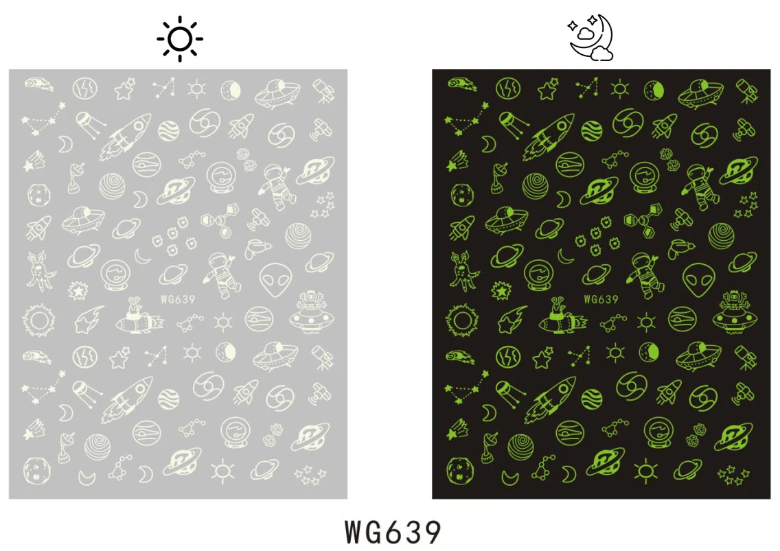 Shiny Gold Star Moon Sun Nail Stickers for Manicure Accessories Heart Feather Animals Printing Self Adhesive Nail Wrap