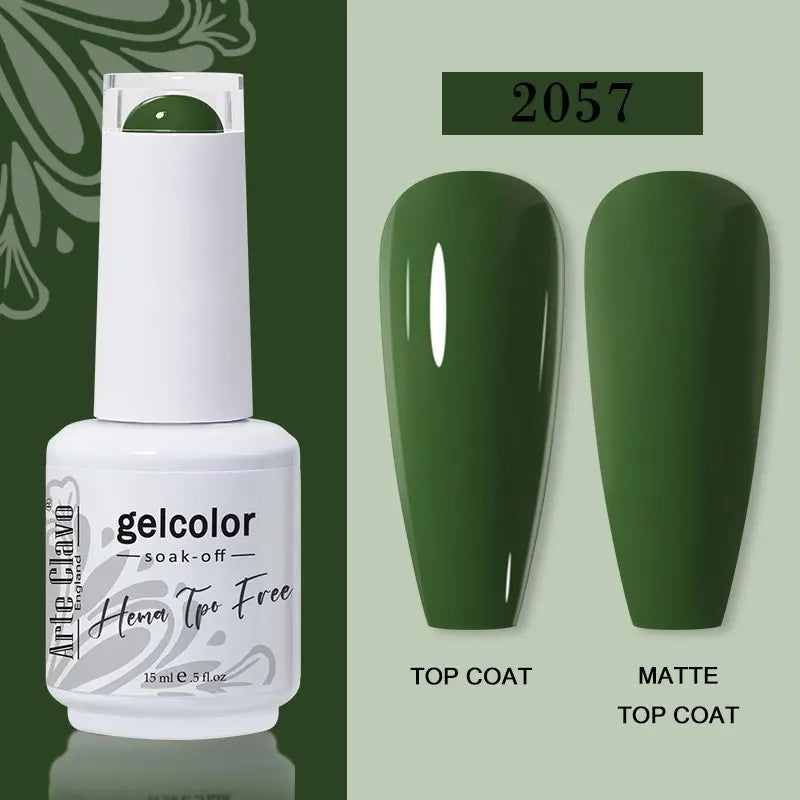 Arte Clavo 116Colors Gel Nail Polish 15ml Colorful Gel Semi Permanent Soak Off UV Gel Nail Art DIY Design Varnishe Nail Supplies