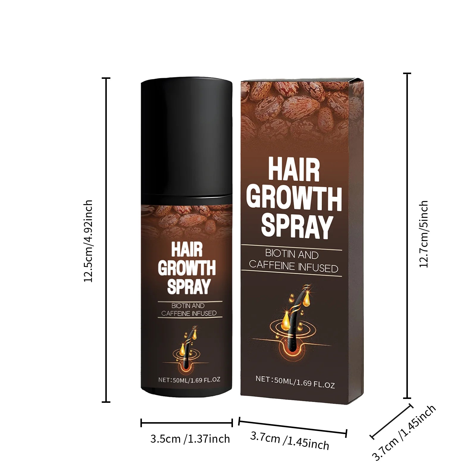 Biotin Caffeine Hair Serum Spray Deep Hydrating Nourishment Strengthen Hair Roots Reduce Hair Loss Smoothing Shiny Hair Care