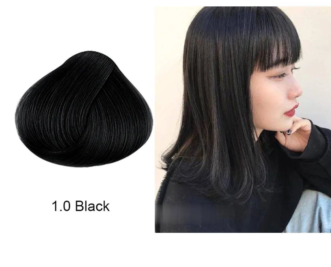 Mokeru 500ml Argan Oil Essence Natural Long Lasting Dark Brown Permanent Hair Dye Shampoo For Gray Hair Women Fast Color Dyeing