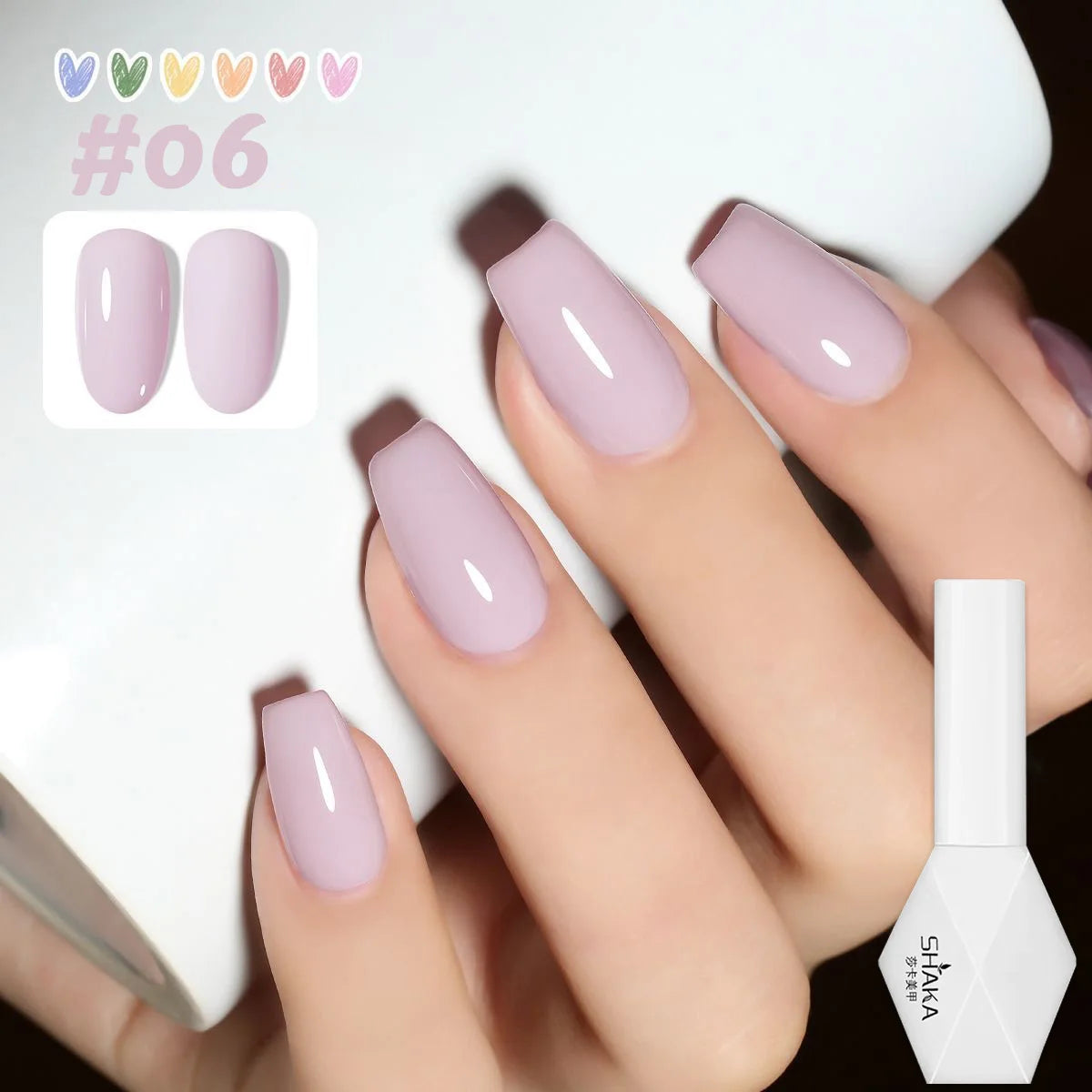 WS 10ML 2026 New Pale Yellow Gel Nail Polish Starter Pure Soak Off No Wipe Nail Gel Polish Suitable For All Seasons