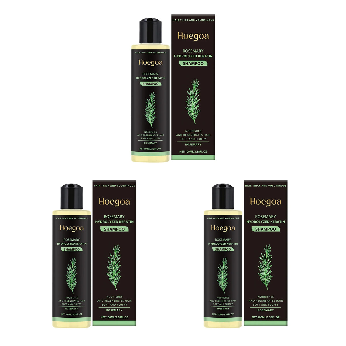 Rosemary Mint Shampoo for Hair Thickness Natural Herbal Volumizing Shampoo for Oily Scalp Strengthening & Repairing Hair Care