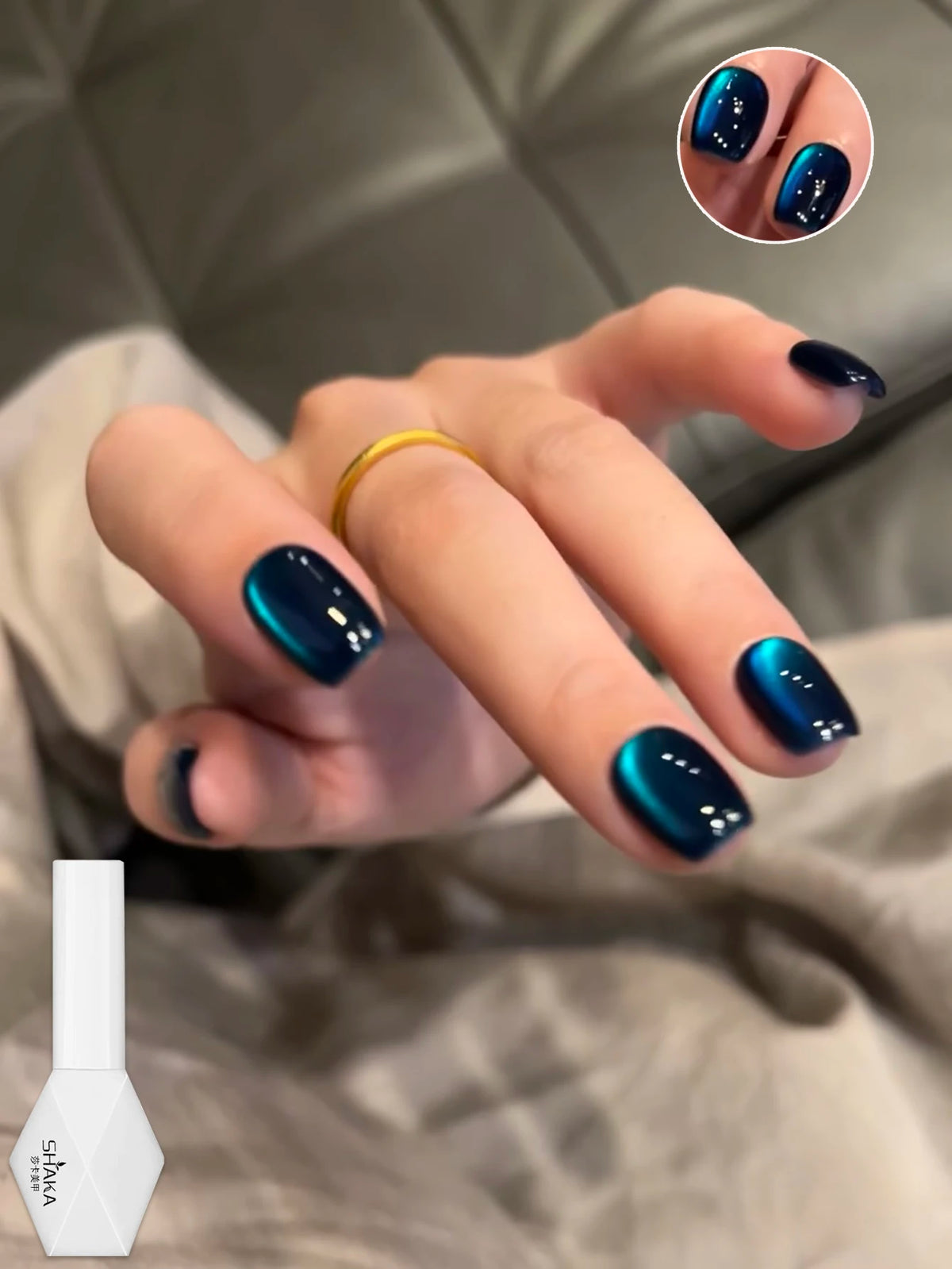 WS 1-24Pcs Internet Celebrity Bestseller Lanxinghe Series Cat Eye Glue Giant Display White Glass Beads Cat Eye Gel Nail Art