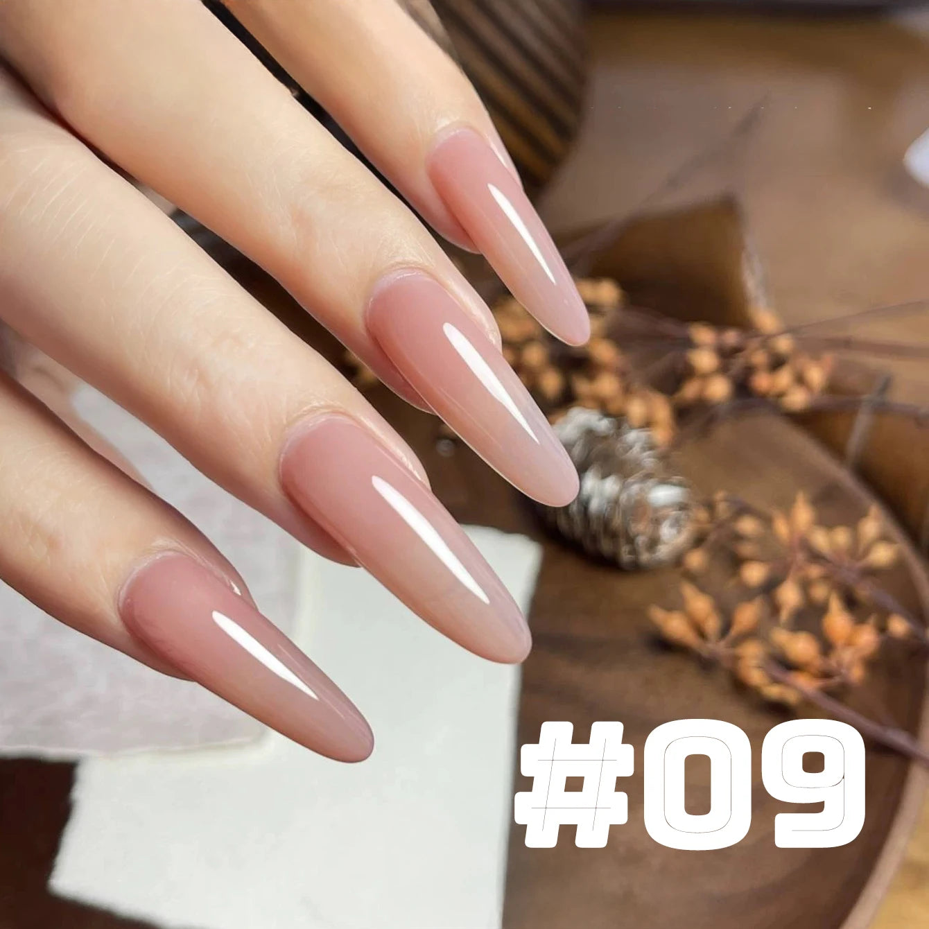 MN 2026 New 1-8PCS Fall Nails Popular Pure Desire Blush Jelly Gel Nail Polish Pink Nails Red Nails Ice-Clear Nude Nail Polish