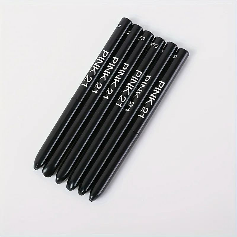 5pcs Black Eyeliner Gel Pen Waterproof Sweat Proof Smooth Non-Caking Eye Makeup Gift for Cosmetics Enthusiasts