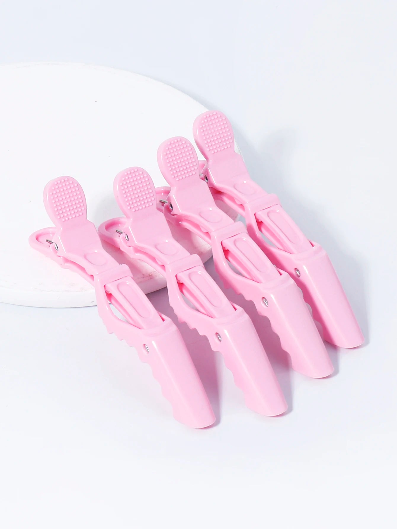 4pcs/set Crocodile Clips Non Slip Hairdressing Styling Sectioning Clips Salon Barber Supplies For Hair Accessories
