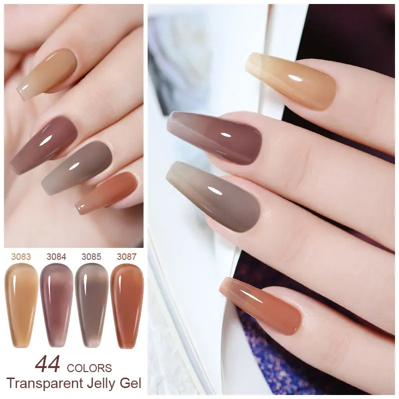 Clou Beaute Semi-transparent Jelly Color UV Gel Manicure Gel Nail Nail Supplies For Professionals Semi-permanent Varnish 15ml