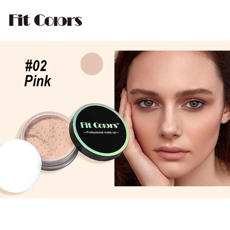 Waterproof Loose Powder Makeup Setting Powder Oil Absorbing Long Wear Finishing Powder for Flawless Smooth Skin