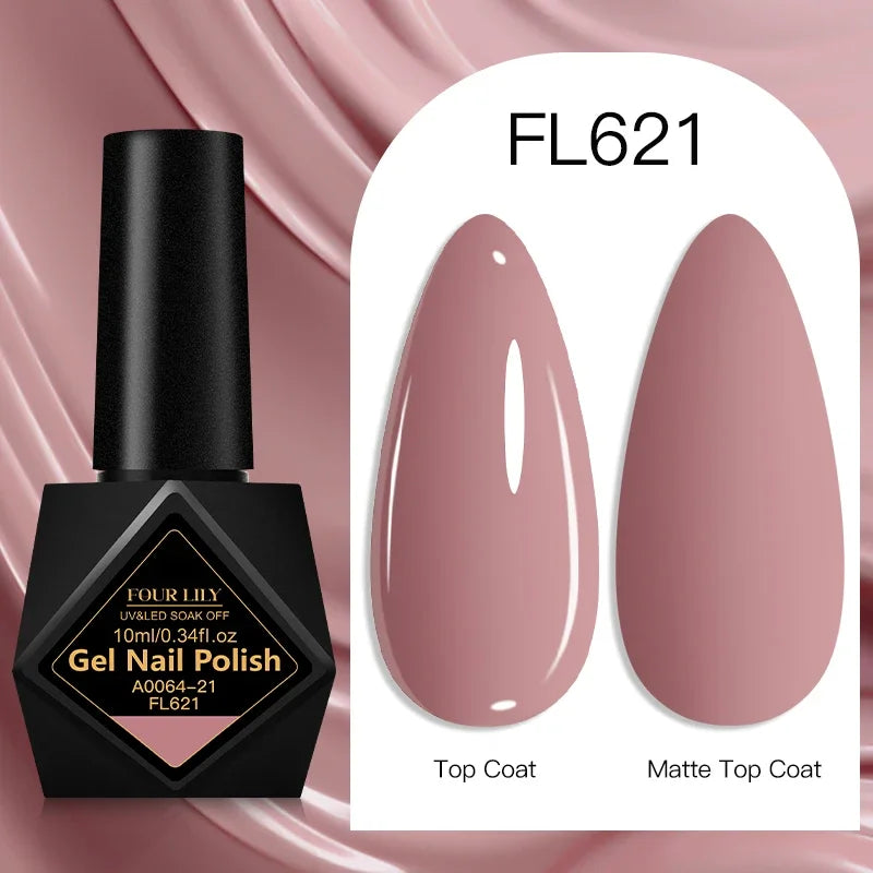 10ml Gel Nail Polish 162 Colors Nail Supplies Vernis Semi Permanent Nail Art Manicure Soak Off LED UV Gel Nail Varnishes Summer