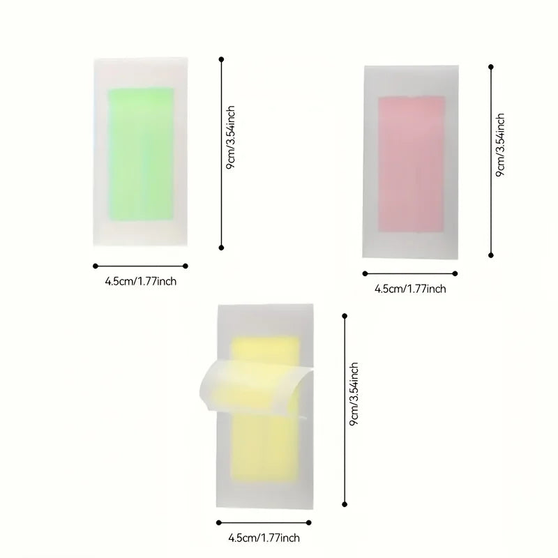 20 stick Professional Hair Removal Wax Strips for Summer Depilation Double Sided Cold Wax Paper for Leg Body Face Useful