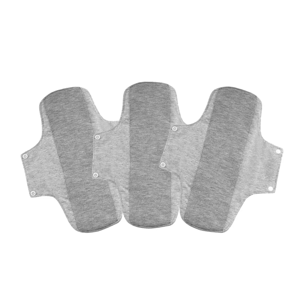 3Pcs Washable Graphene Menstrual Cloth Pads Set 19G 20*23Cm Reusable Soft Panty Liner Sanitary Pad Women Period Panties Pad